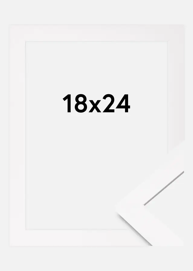 Cadre BGA Classic Verre Acrylique Blanc 18x24 cm
