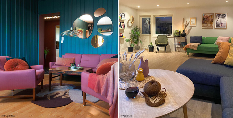 Décoration de salon - coloré et vivant