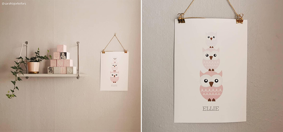 Décoration de chambre d'enfant - tableau de nom pour enfant