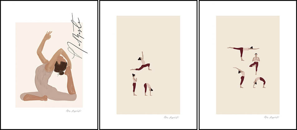 Posters avec motifs de yoga